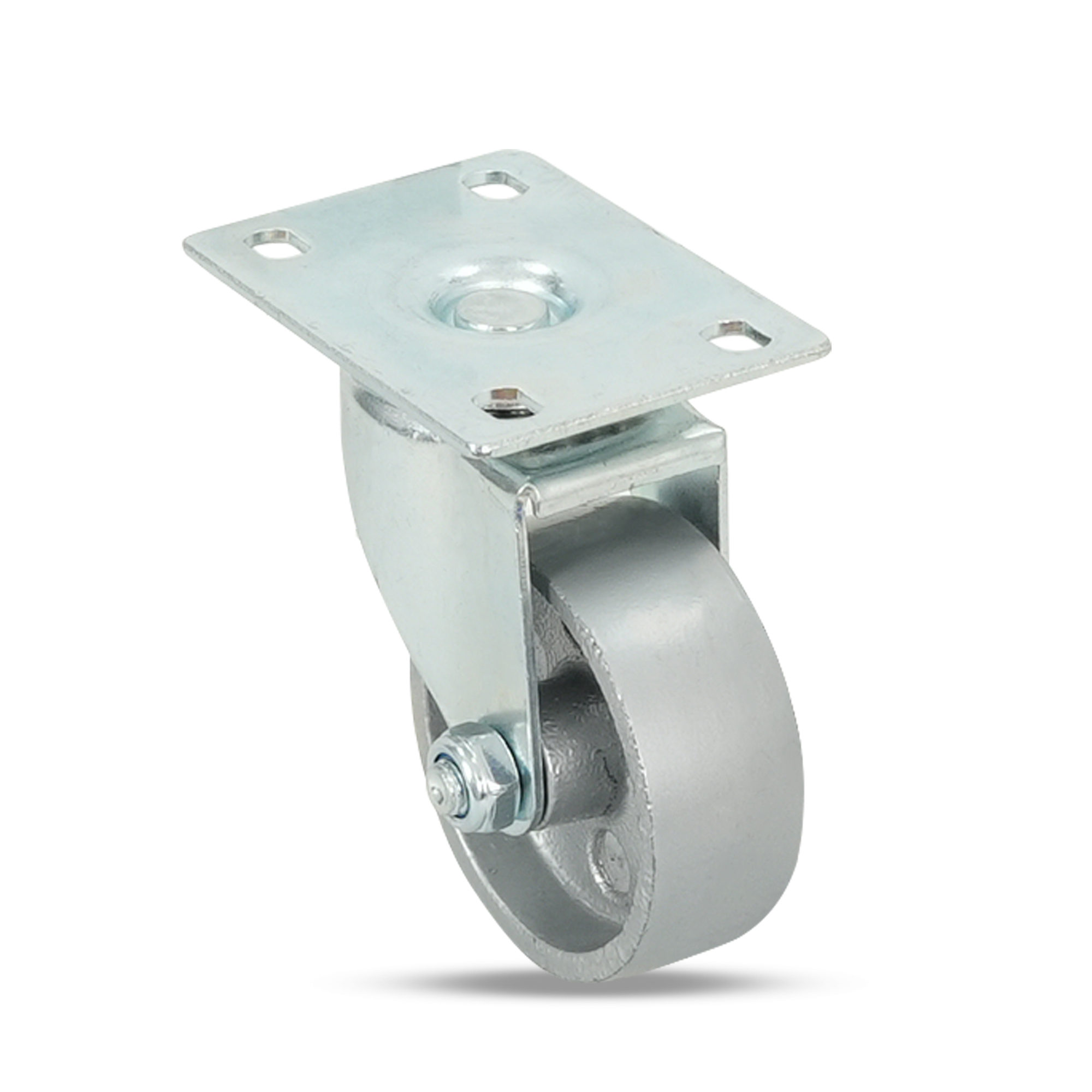 Klutch 3in. Heavy-Duty Steel Swivel Caster, 600-Lb. Capacity